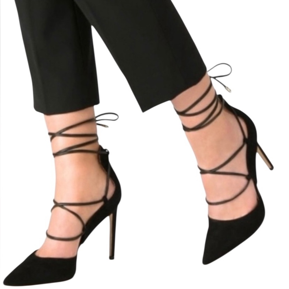 Sam Edelman Black Strappy Heels